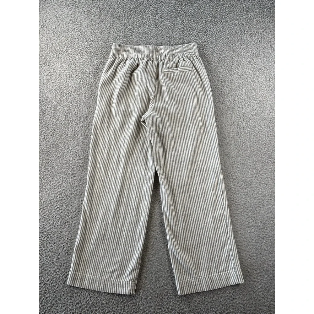 Marine Layer Allison Pants Womens XS Gray Striped Pull On Crop Tencel Casual - Picture 7 of 10